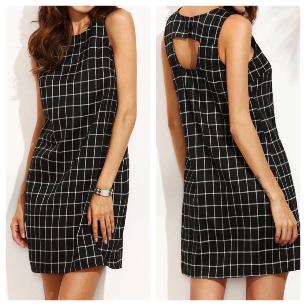 Black Checkered Dress